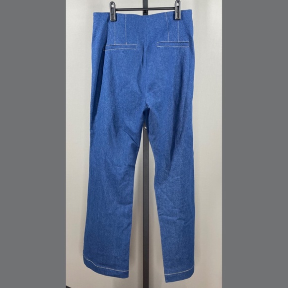 Jason Wu Jeans Womens 30 10 Medium blue denim wide leg designer casual classic - Picture 6 of 9